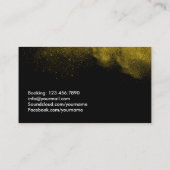 Carte De Visite DJ Cool Gold Powder Party (Dos)