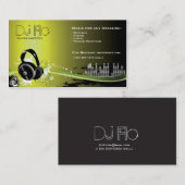 Carte De Visite DJ - coordinateur de musique deejay (Devant / Derrière)