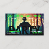 Carte De Visite DJ Dance Party Forest Rave (Devant)