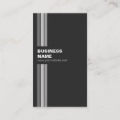 Carte De Visite DJ de fête - Noir blanc moderne (Dos)