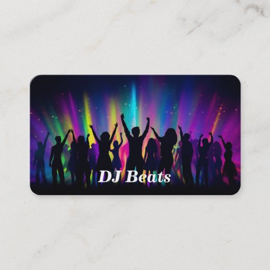 Carte de visite DJ de musique (Devant)