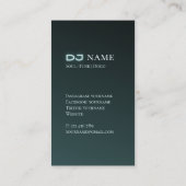 Carte de visite DJ de musique soul (Dos)
