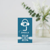 Carte de visite DJ Deejay Disc Jockey (Debout devant)