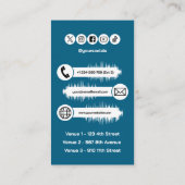 Carte de visite DJ Deejay Disc Jockey (Dos)