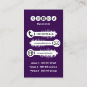 Carte de visite DJ Deejay Disc Jockey (Dos)