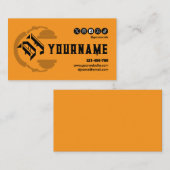 Carte de visite DJ Deejay Disc Jockey (Devant / Derrière)