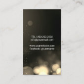 Carte De Visite DJ Deejay Modern Gold Music (Dos)