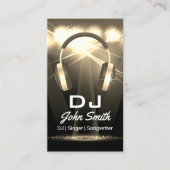 Carte De Visite DJ Deejay Modern Gold Music (Devant)