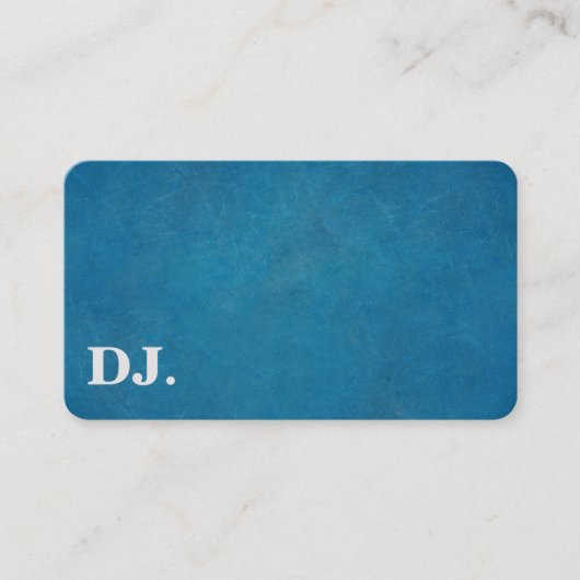 Carte De Visite DJ Deejay Professional Bold Texte Cool moderne (Devant)