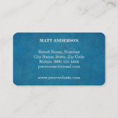 Carte De Visite DJ Deejay Professional Bold Texte Cool moderne (Dos)