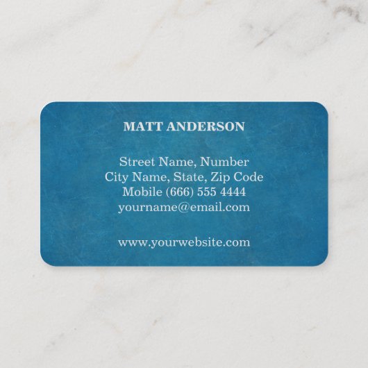 Carte De Visite DJ Deejay Professional Bold Texte Cool moderne (Dos)