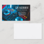 Carte De Visite DJ Disc Jockey Electronic (Devant / Derrière)