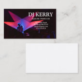 Carte De Visite DJ Disc Jockey Electronic (Devant / Derrière)