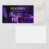 Carte De Visite DJ Disc Jockey Électronique (Devant / Derrière)