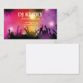 Carte De Visite DJ Disc Jockey Électronique (Devant / Derrière)