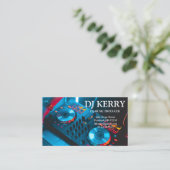 Carte De Visite DJ Disc Jockey Électronique (Debout devant)