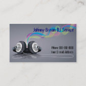 Carte de visite DJ Disk Jockey (Devant)