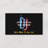 Carte de visite DJ Disk Jockey (Dos)