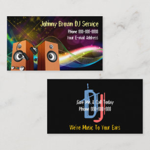 Carte de visite DJ Disk Jockey