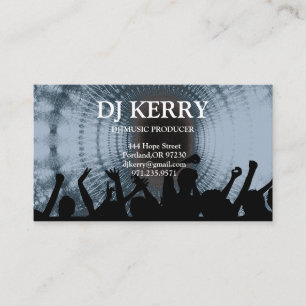 Carte De Visite DJ Disk Jockey Electronic