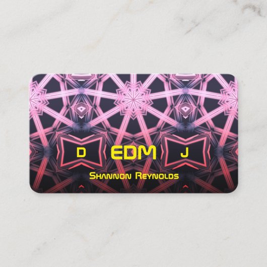 Carte de visite DJ EDM (Devant)