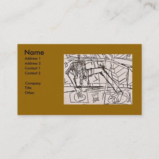 CARTE DE VISITE DJ EFFRAYANT (Devant)