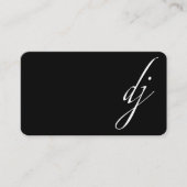 Carte De Visite DJ : Équipement, Jockey Disque (Devant)