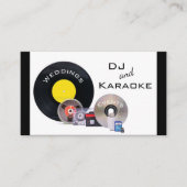 Carte De Visite "DJ et Karaoke"  (Devant)