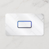 Carte De Visite DJ futuriste moderne immétallique (Devant)