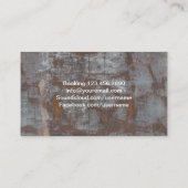 Carte De Visite DJ Grunge Metal Monogram Cool (Dos)