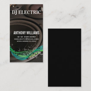 Carte De Visite DJ   Haut-parleurs   Ingénieur du son