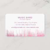 Carte De Visite DJ Instruments de musique Organisateur d'événement (Dos)