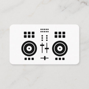 Carte De Visite DJ Minimaliste Moderne