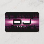 Carte de visite DJ Moderne Rose (Devant)