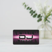 Carte de visite DJ Moderne Rose (Debout devant)
