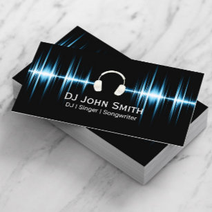Carte De Visite DJ Music Beat Professional