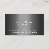 Carte De Visite DJ Music DJ Professional Dark Grey (Devant)