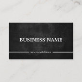 Carte De Visite DJ Music Grunge Dark Chalkboard (Devant)