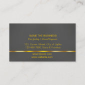 Carte De Visite DJ musicien professionnel professeur de musique Go (Dos)