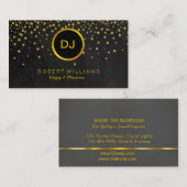 Carte De Visite DJ musicien professionnel professeur de musique Go (Devant / Derrière)