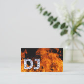 Carte De Visite DJ Musique Dee Jay Flaming Fire (Debout devant)