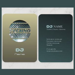 Carte de visite DJ musique Techno