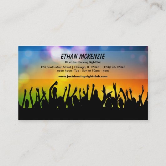 Carte De Visite DJ NightClub (Devant)
