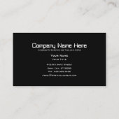 Carte De Visite dj numérique (Dos)