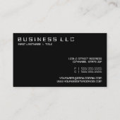 Carte De Visite DJ numérique (Dos)