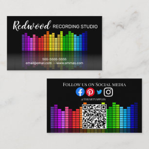 Carte De Visite DJ party planner lueur bâton disco karaoké club Bu