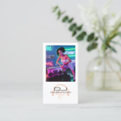 Carte De Visite DJ Photo Musique Moderne (Debout devant)