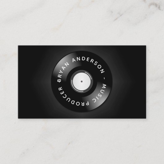 Carte De Visite Dj - Producteur De Musique (Devant)