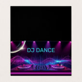 Carte De Visite DJ Professionnel  (Extérieur déplié)