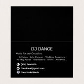 Carte De Visite DJ Professionnel  (Intérieur déplié)